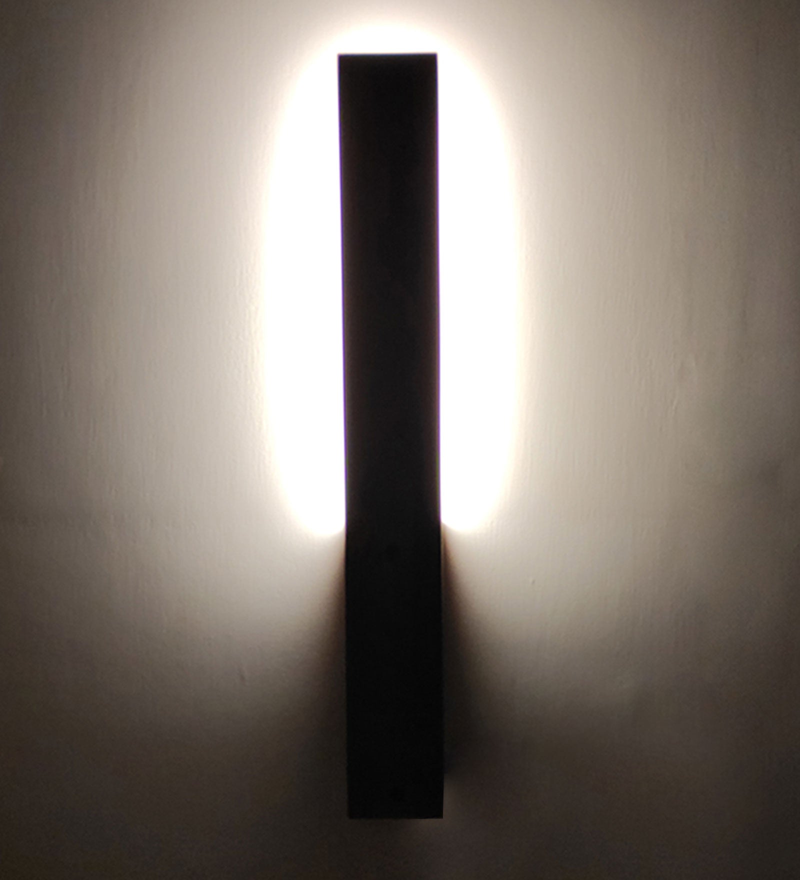 Slimline Brown Wooden LED Wall Light (BULB NOT INCLUDED)