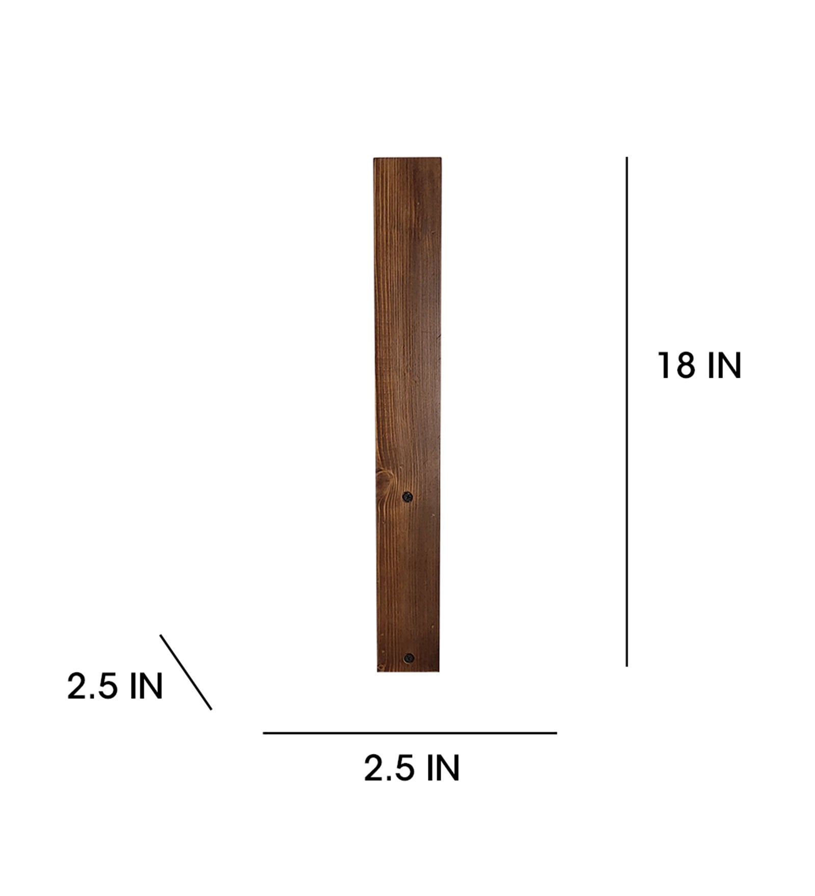 Slimline Brown Wooden LED Wall Light (BULB NOT INCLUDED)