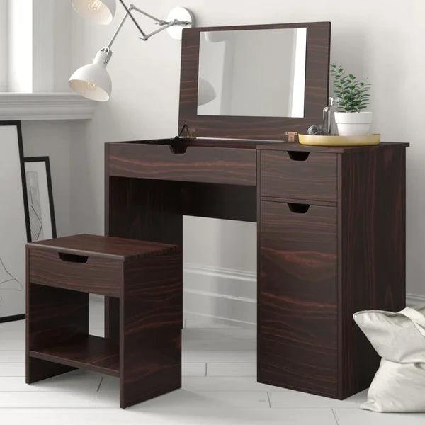 Drew Nelt Vanity dressing table design with stool with miror - Ouch Cart 