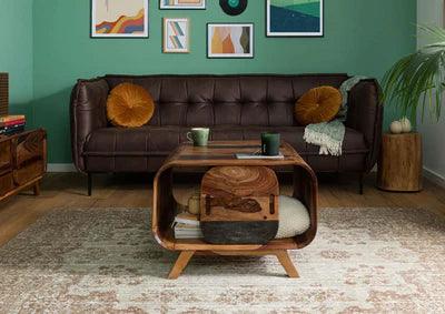 Olivia Wood Coffee Table with Storage