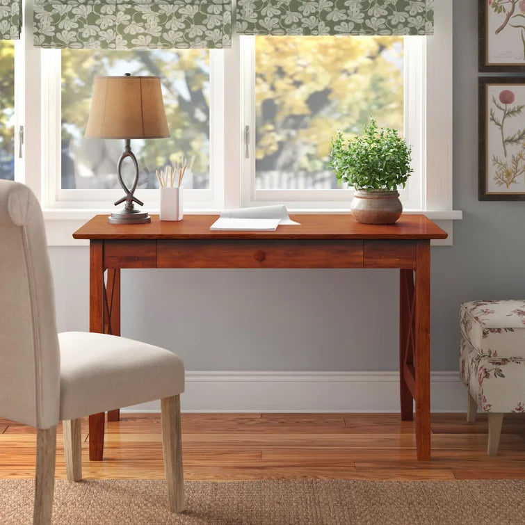 Timeless Craftsmanship: Wood Writing Desk for a Classic Workspace"