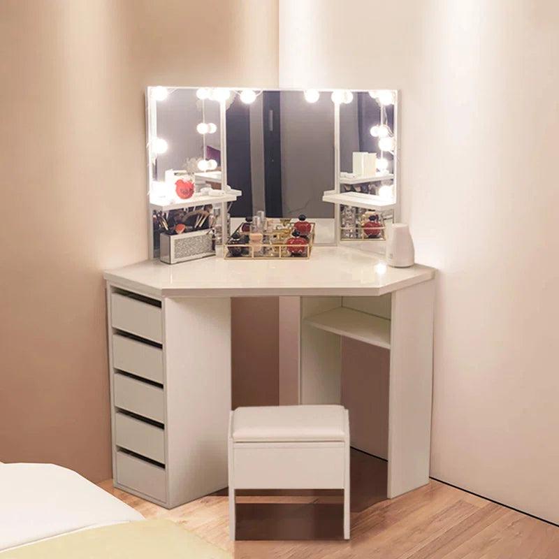 Juan Dressing Table with Mirror - Ouch Cart 