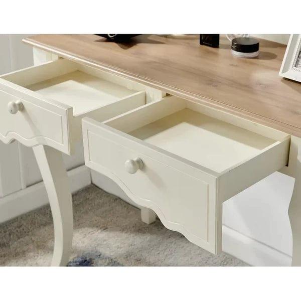 Ethan Vanity dressing table with mirror | Vanity Desk Set with Mirror | Makeup Vanity Dressing Table with 2 Drawers | Large Vanity Table Set for Bedroom - Ouch Cart 