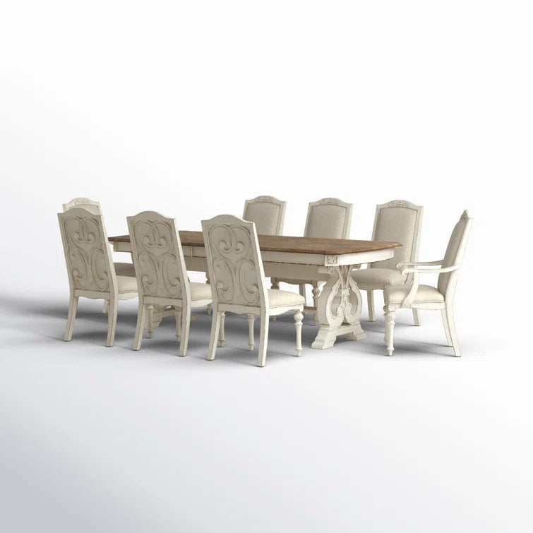 9 - Piece Trestle Dining Set