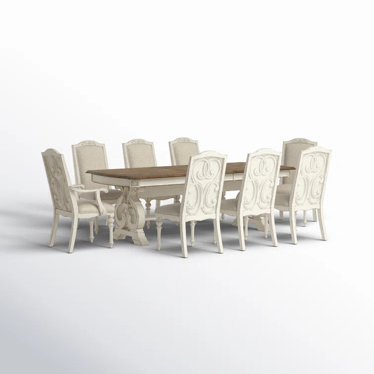9 - Piece Trestle Dining Set