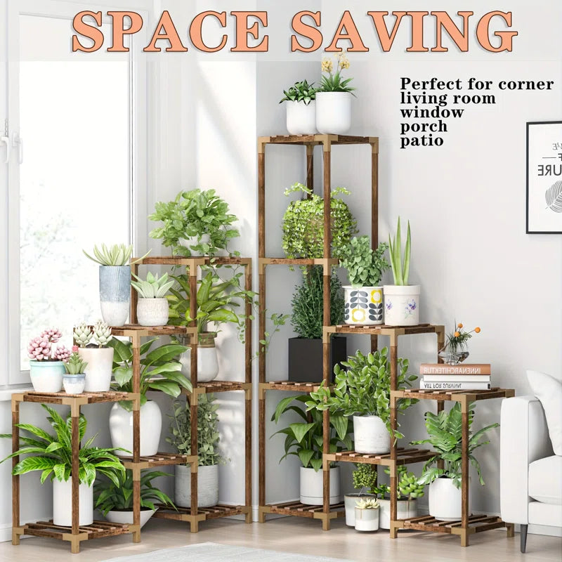 Multi-Tier Corner Shelf Plant Stand