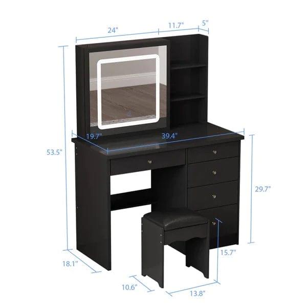 Trivia Vanity modern dressing table designs for bedroom dressing table mirror with lights - Ouch Cart 