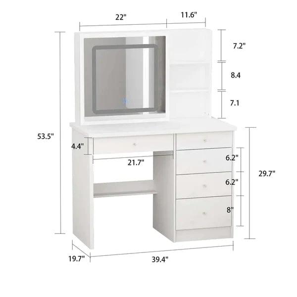 Trivia Vanity modern dressing table designs for bedroom dressing table mirror with lights - Ouch Cart 