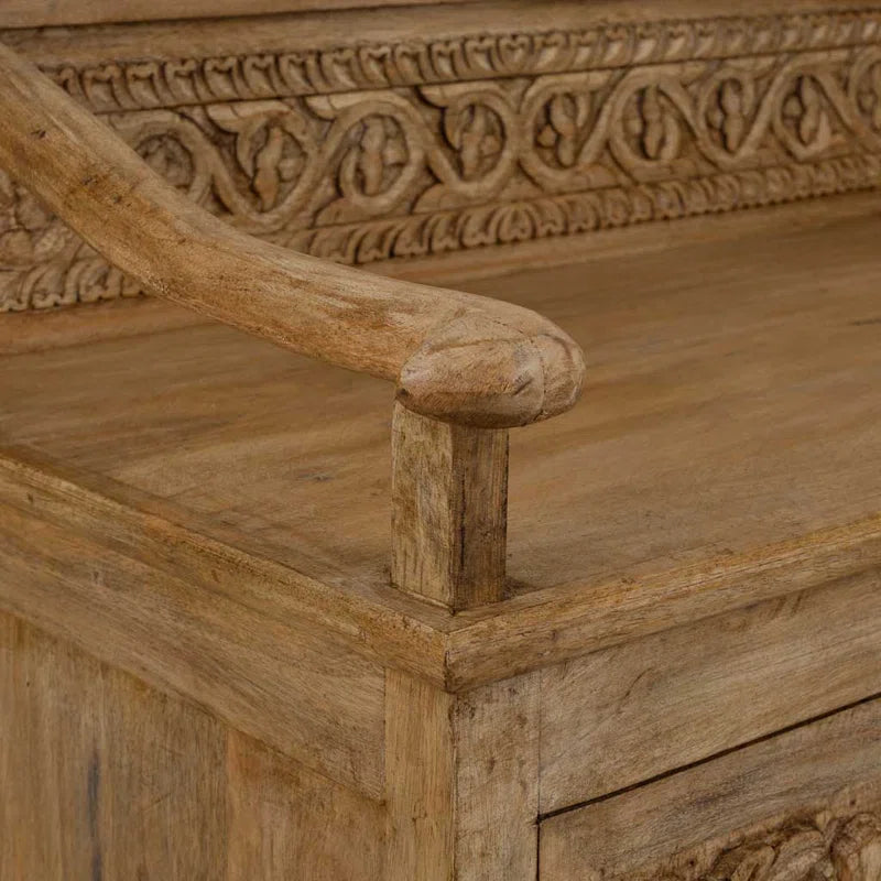 Flint  Solid Wood 2 - Door Rectangle Accent Cabinet