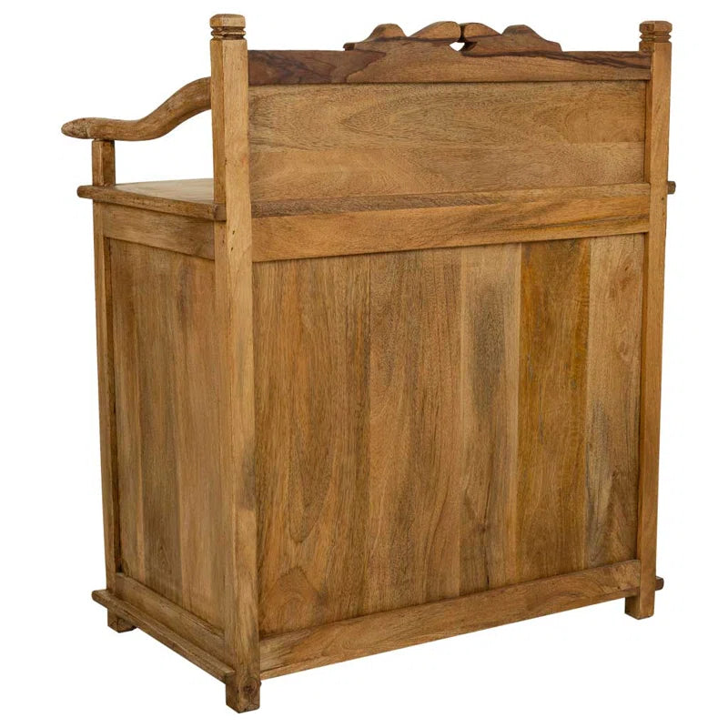 Flint  Solid Wood 2 - Door Rectangle Accent Cabinet