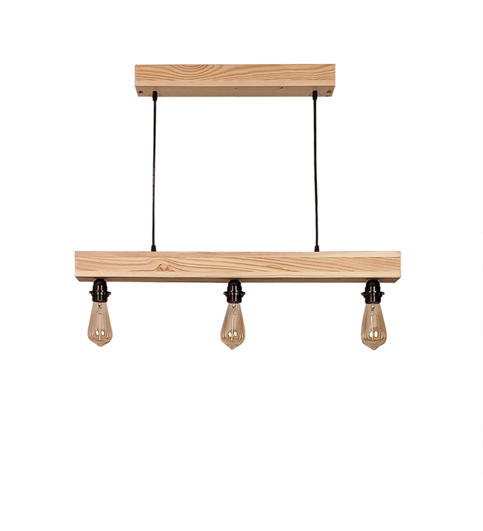 Tavern Beige Wooden Series Hanging Lamp (BULB NOT INCLUDED)