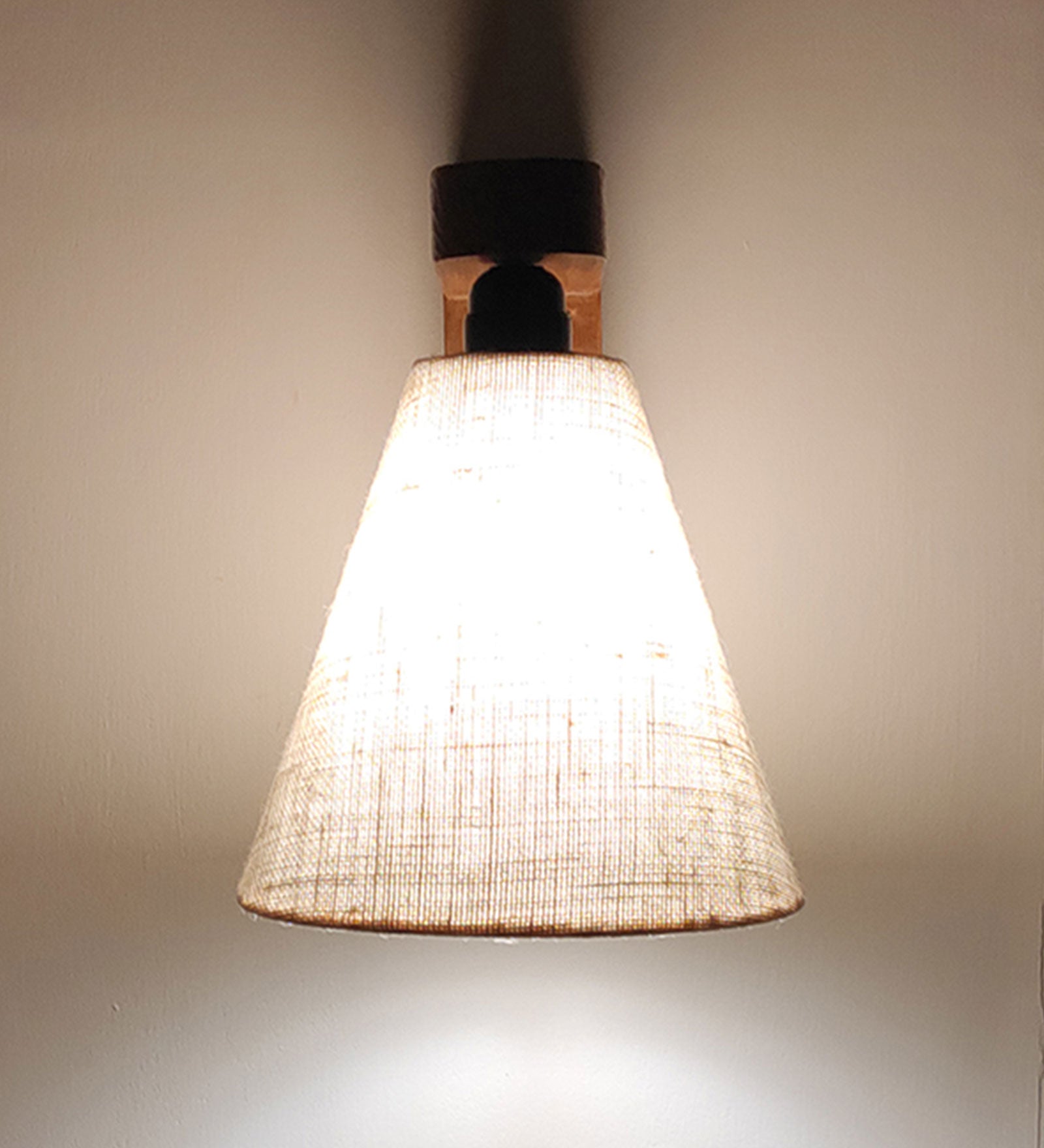 Terzo Brown Wooden Wall Light (BULB NOT INCLUDED)