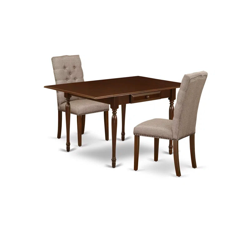 Extendable Solid Wood Dining Set