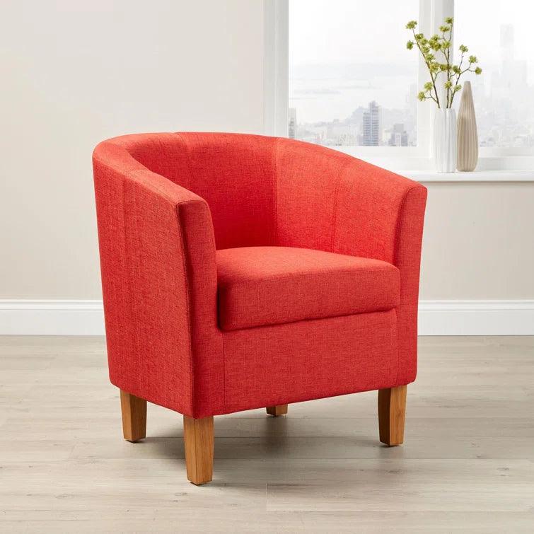 Upholstered Barrel Chair