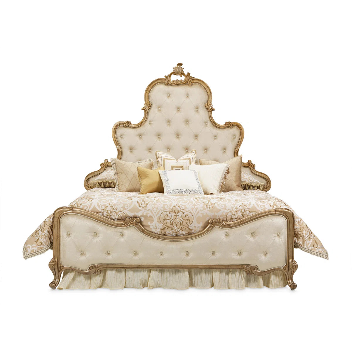 Upholstered Scalloped Bed