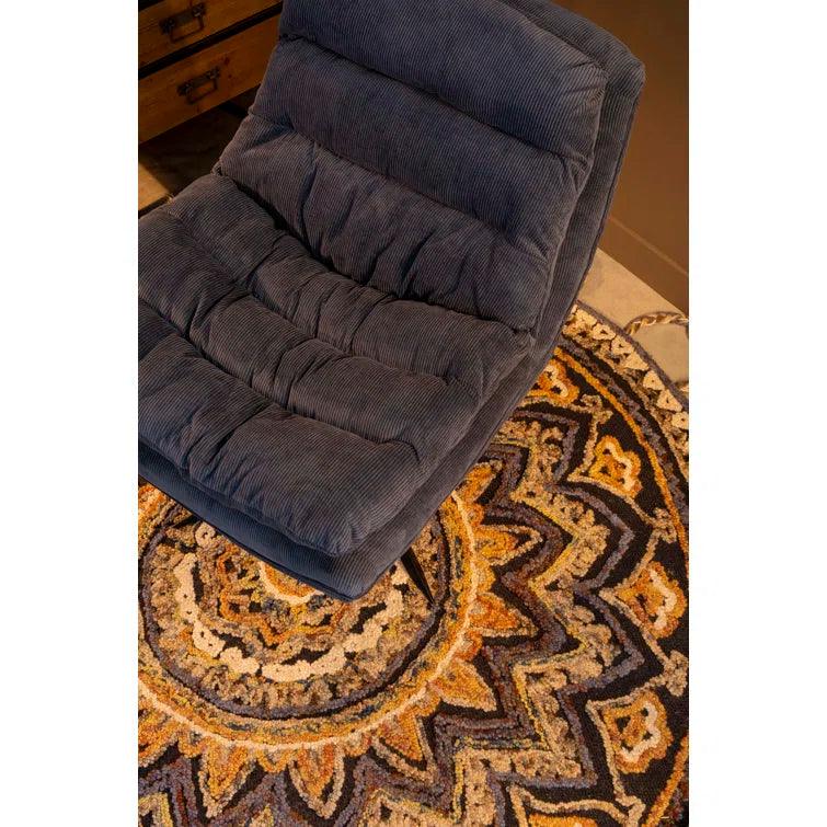 Upholstered Swivel Accent Chair - Ouch Cart 