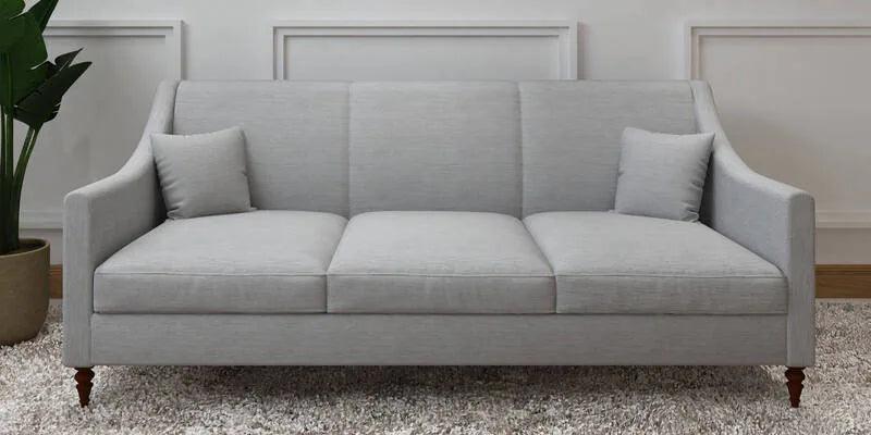 Fabric 3 Seater Sofa In Steel Grey Color - Ouch Cart 