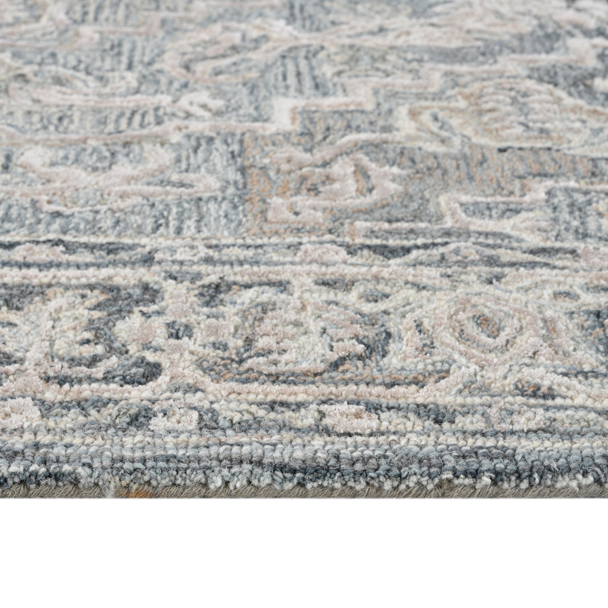 Saraswati Global Rug  Luxury Handcrafted Floral Area Rug - 8x10 Feet, Premium  Wool, Anti-Skid & Anti Slip Cotton Backing Carpet , Ideal for Bedroom, Living Room, and Dining Room, Kids Room, Office.