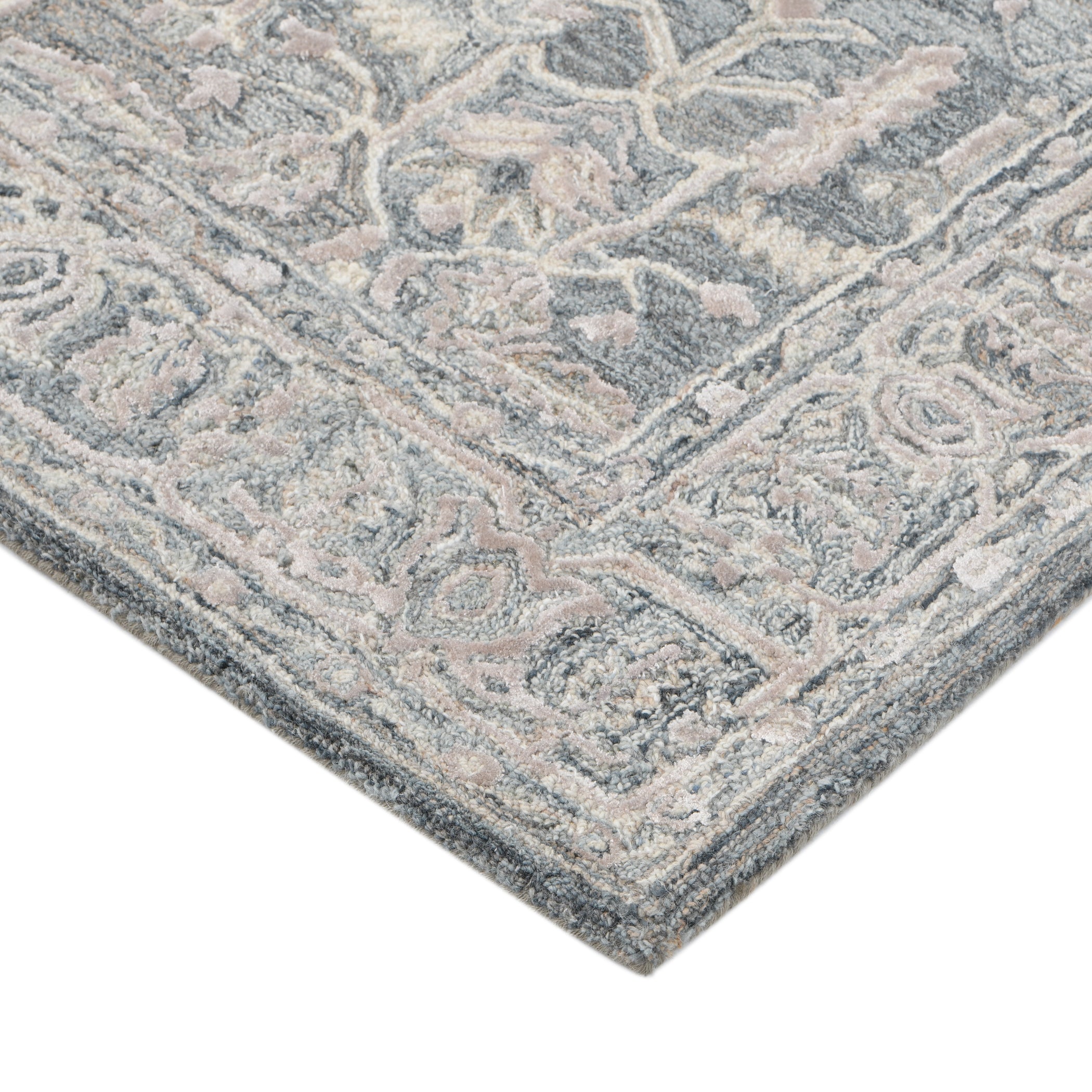 Saraswati Global Rug  Luxury Handcrafted Floral Area Rug - 8x10 Feet, Premium  Wool, Anti-Skid & Anti Slip Cotton Backing Carpet , Ideal for Bedroom, Living Room, and Dining Room, Kids Room, Office.