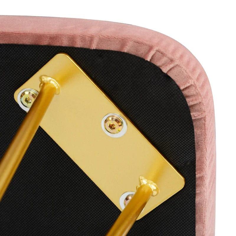 Acrylic Vanity Desk - Makeup Vanity Table - Dressing Table for Bedroom, Dressing Room, Large Storage Space, Gold Metal Legs - Ouch Cart 