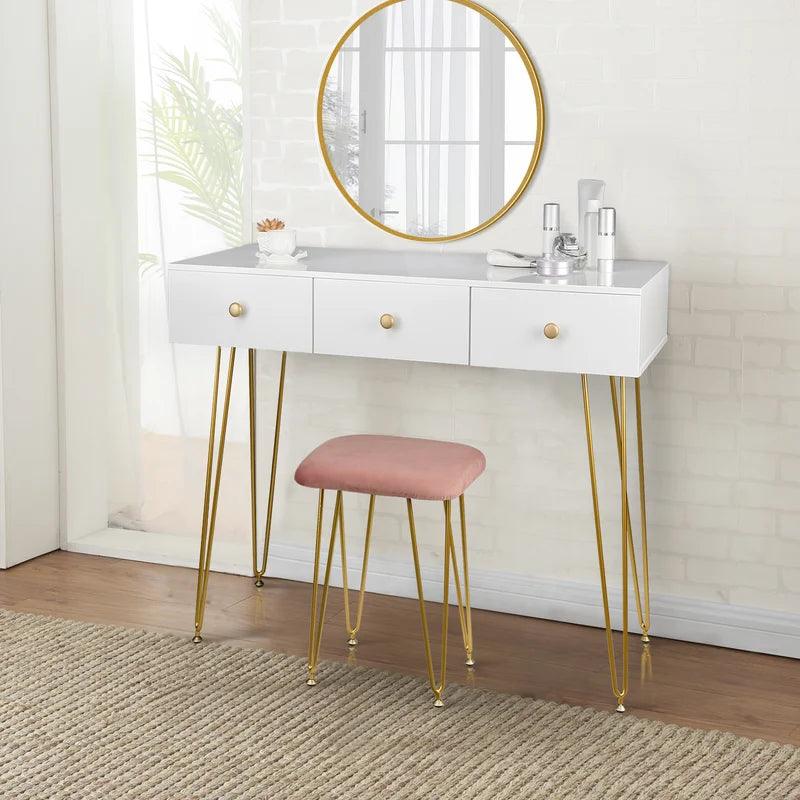 Emil Dressing Table with Mirror - Ouch Cart 