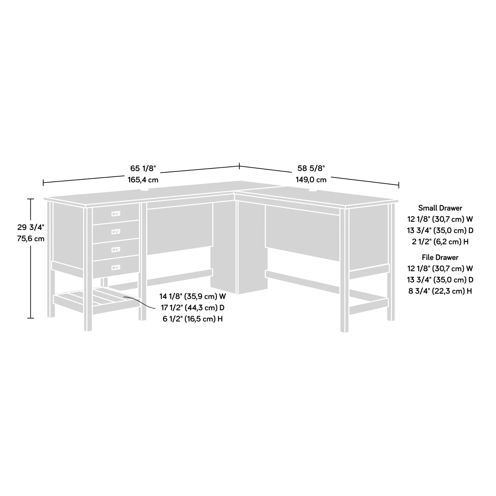 L-Shaped Executive Desk