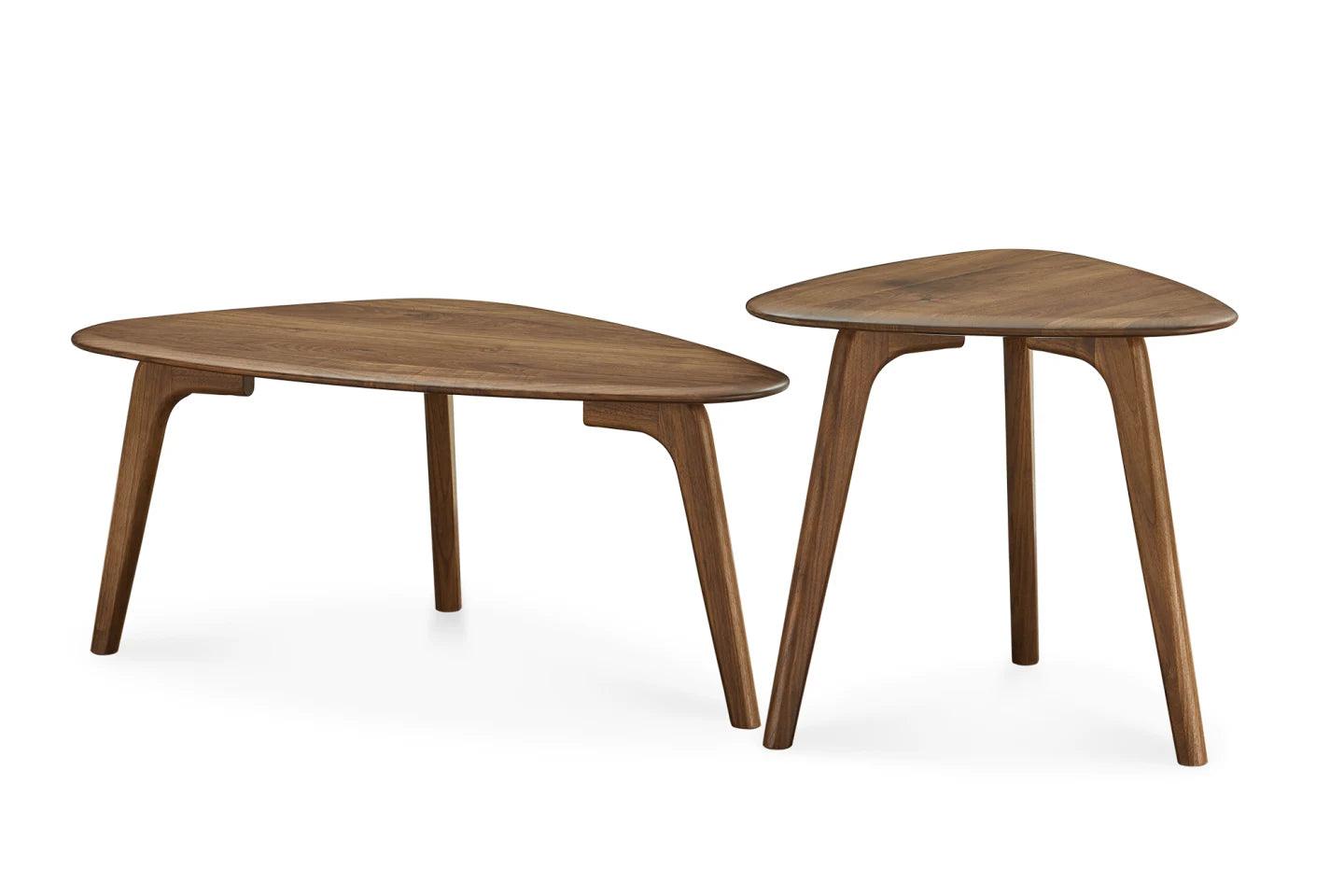 Vincent Coffee Table Set, Walnut - Ouch Cart 
