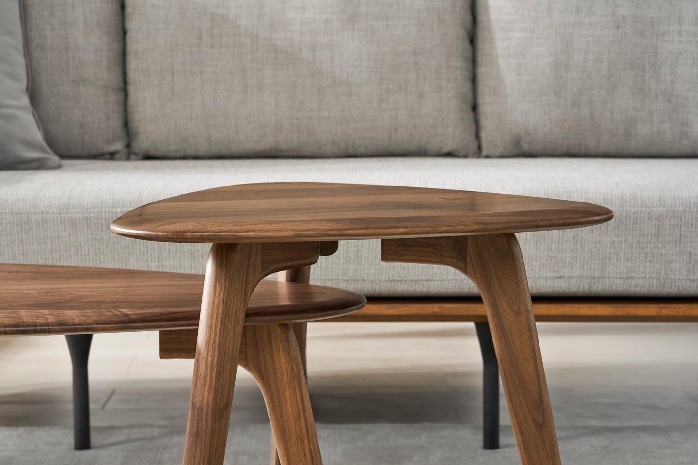 Vincent Coffee Table Set, Walnut - Ouch Cart 