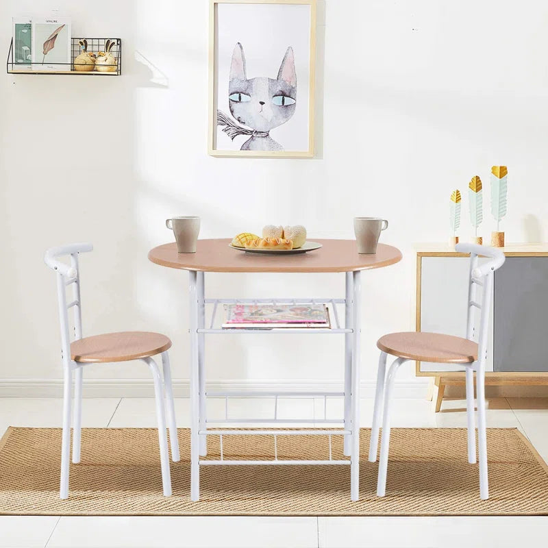 "3-Piece Dining Set: Simple, Stylish, and Perfect for Small Spaces"