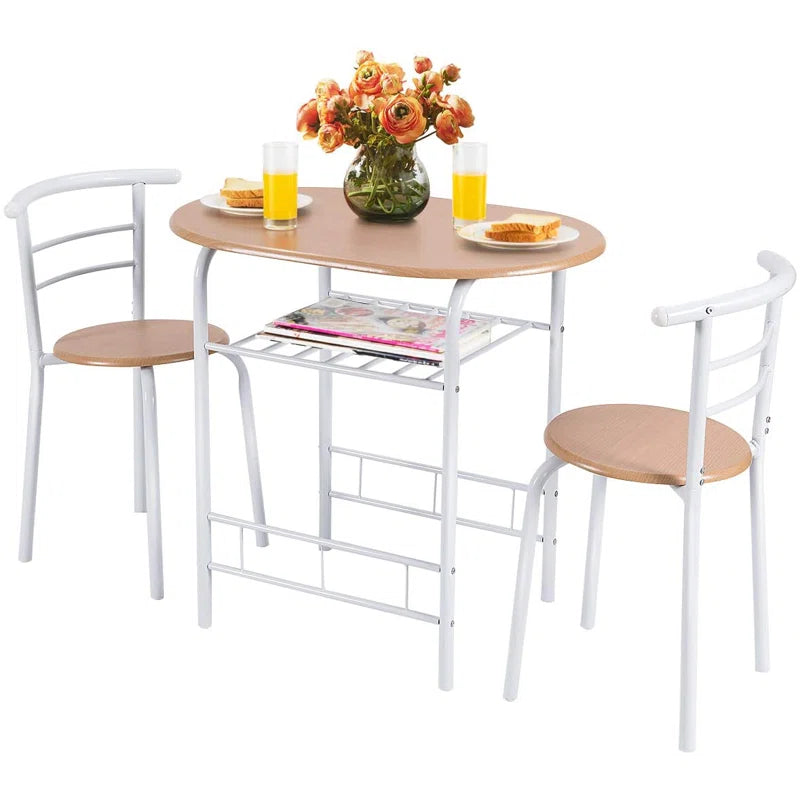"3-Piece Dining Set: Simple, Stylish, and Perfect for Small Spaces"