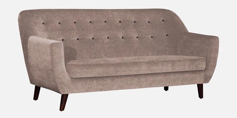 Fabric 3 Seater Sofa In Kadhi Beige Colour - Ouch Cart 