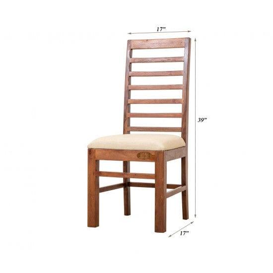 Sheesham Wood Four Seater Dining Table Set in Honey Finish - Ouch Cart 
