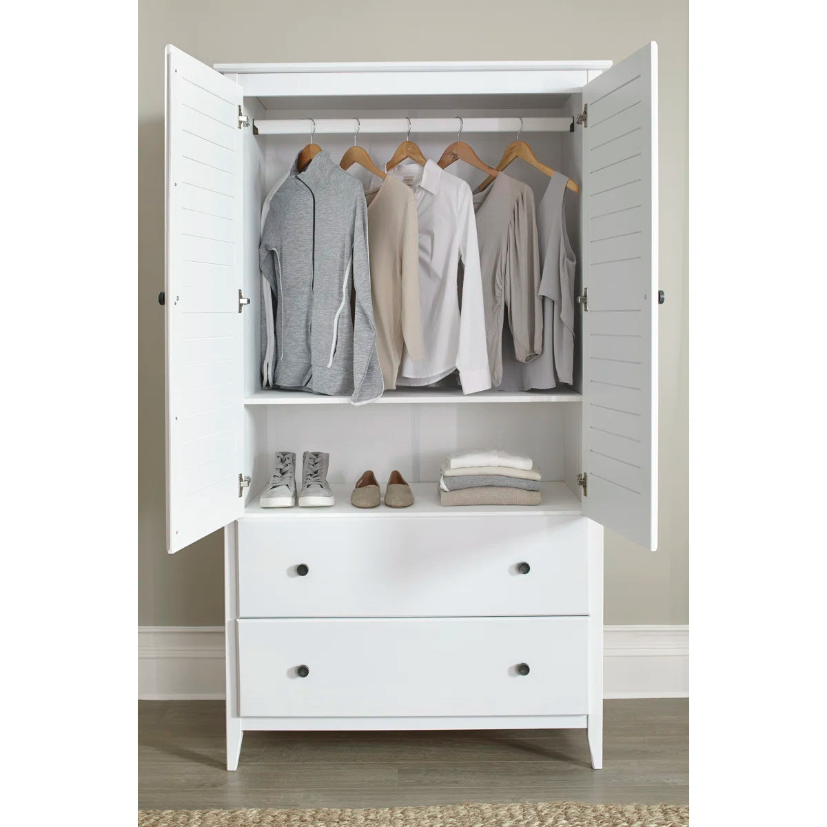 Greenport Solid Wood Armoire