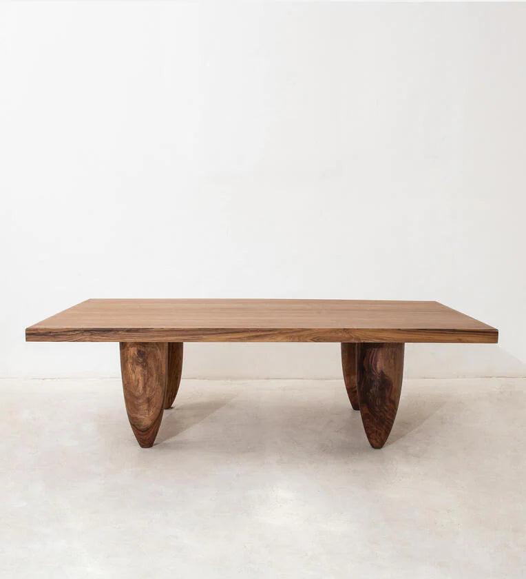 Solid wood Coffee Table In Brown Colour - Ouch Cart 