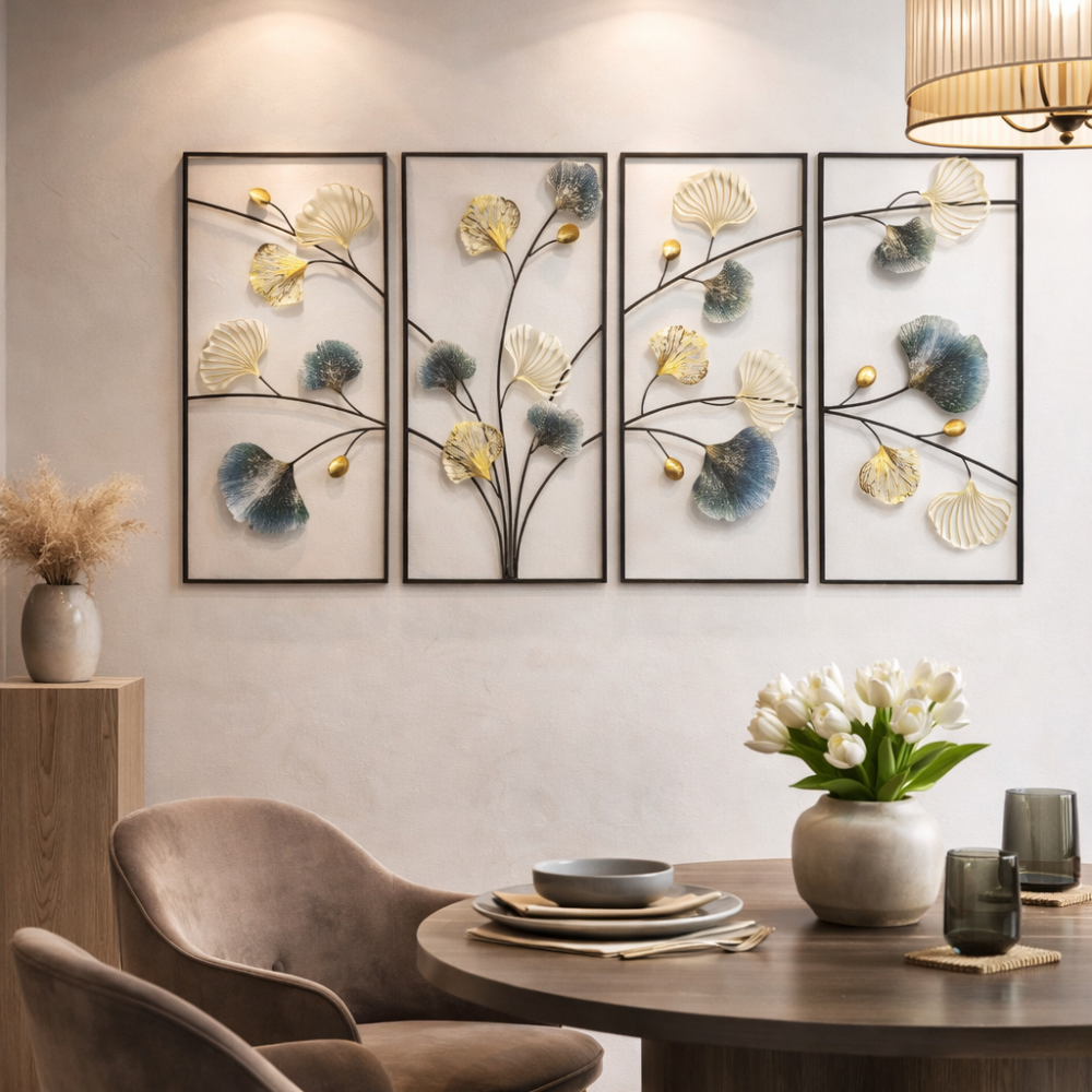 Home Decoration, Living room, drwaing room & Bedroom Floral Golden Frames,