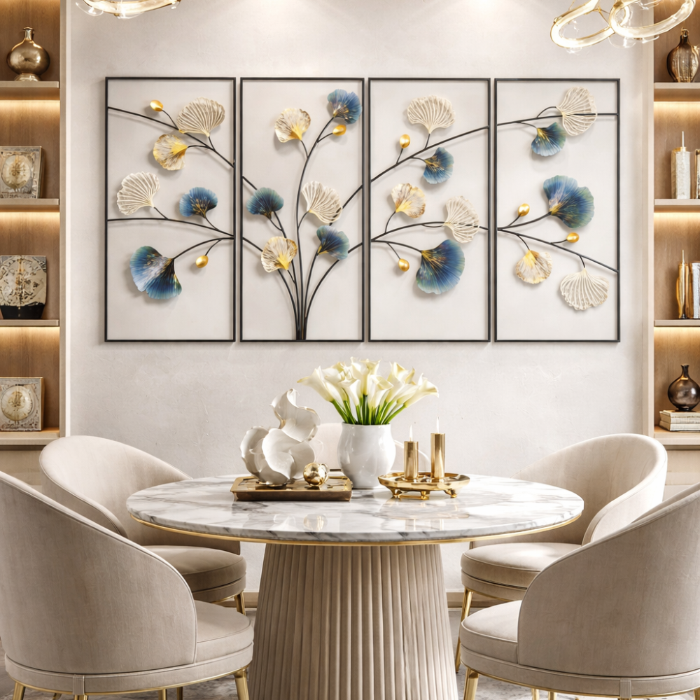 Home Decoration, Living room, drwaing room & Bedroom Floral Golden Frames,