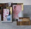 Stylish Photo Frames With Jewelry Box Combo In Brass , Marble and Wood By Fita