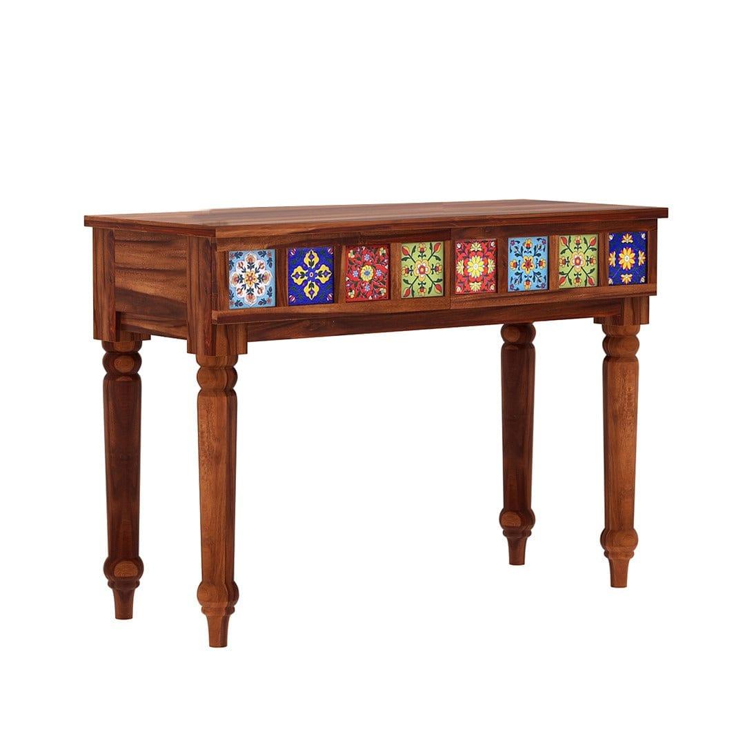 Boho Console Table (Honey Finish) - Ouch Cart 