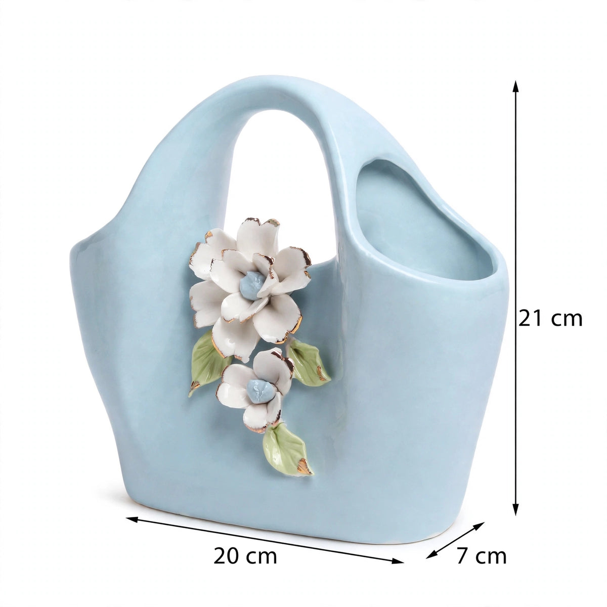 Handbag Fleur Porcelain Vase