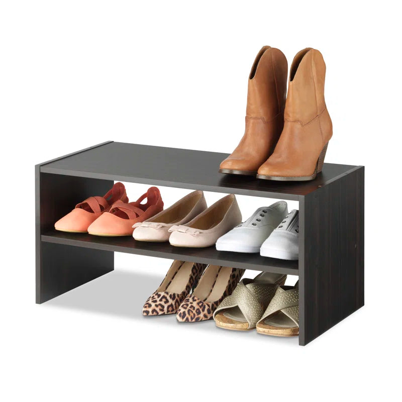 Whitman 9 Pair Stackable Shoe Rack