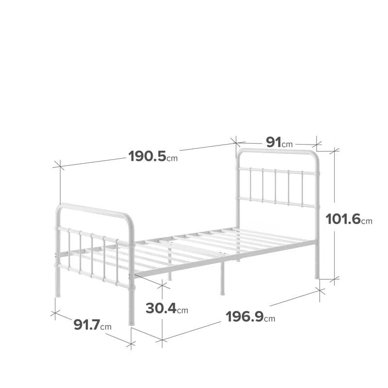 Wigan Farmhouse Metal Bed Frame