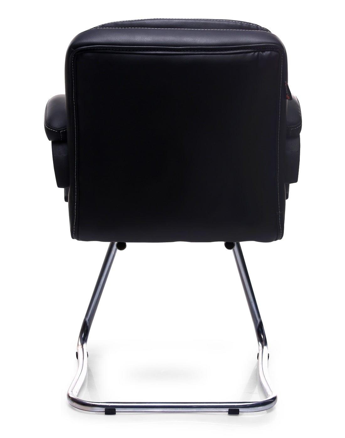 Elegant Cantilever Chair in Black - Ouch Cart 