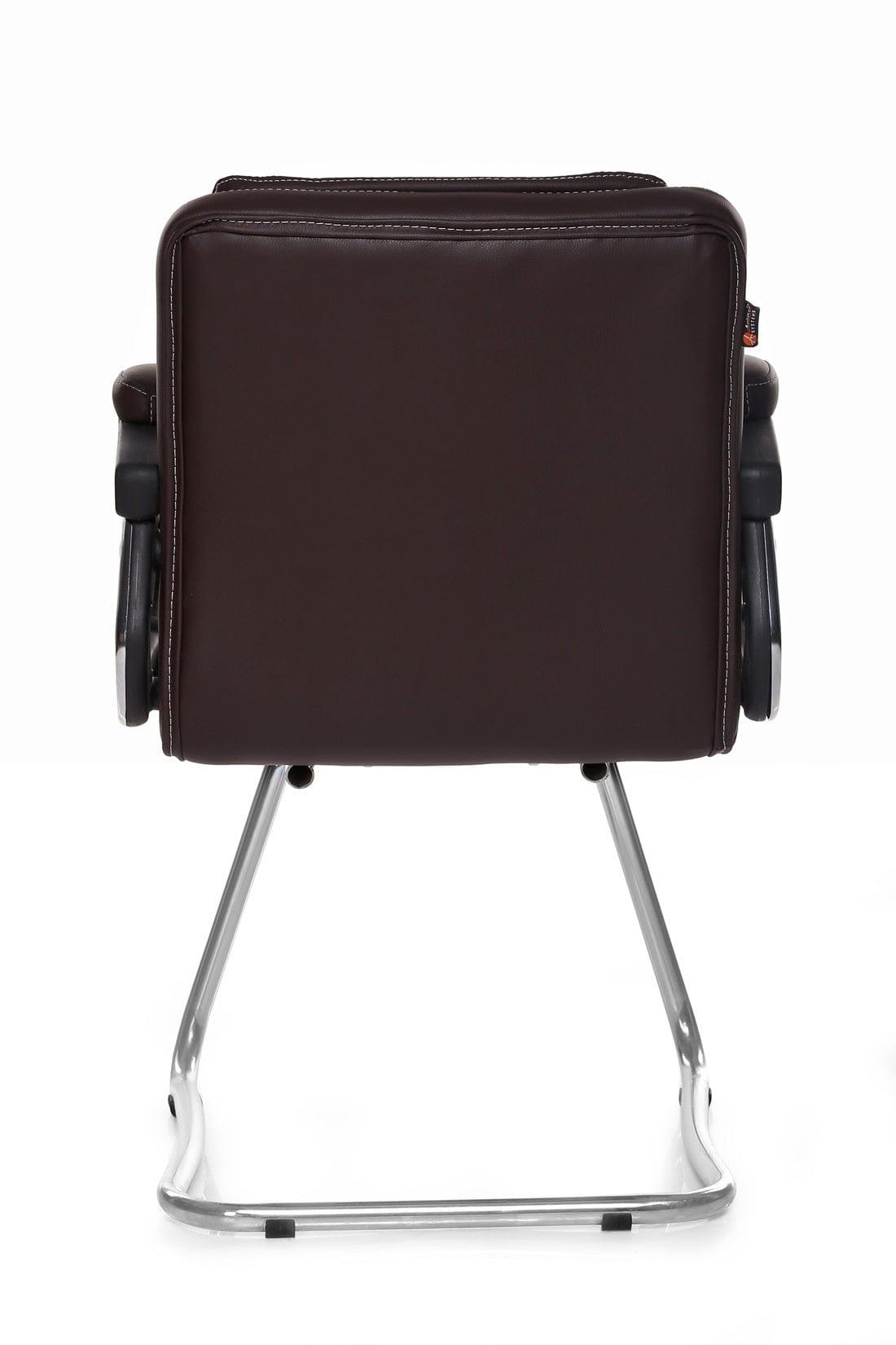 Stylish Cantilever Chair in Brown - Ouch Cart 