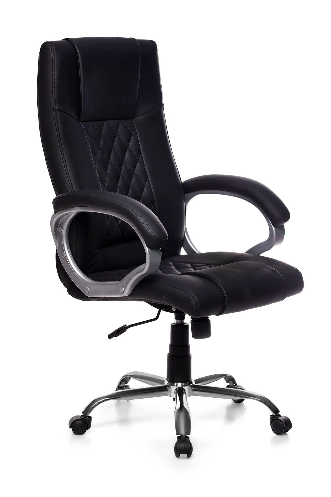 Adiko Sleek Executive Revolving Office Chair in Black - Ouch Cart 