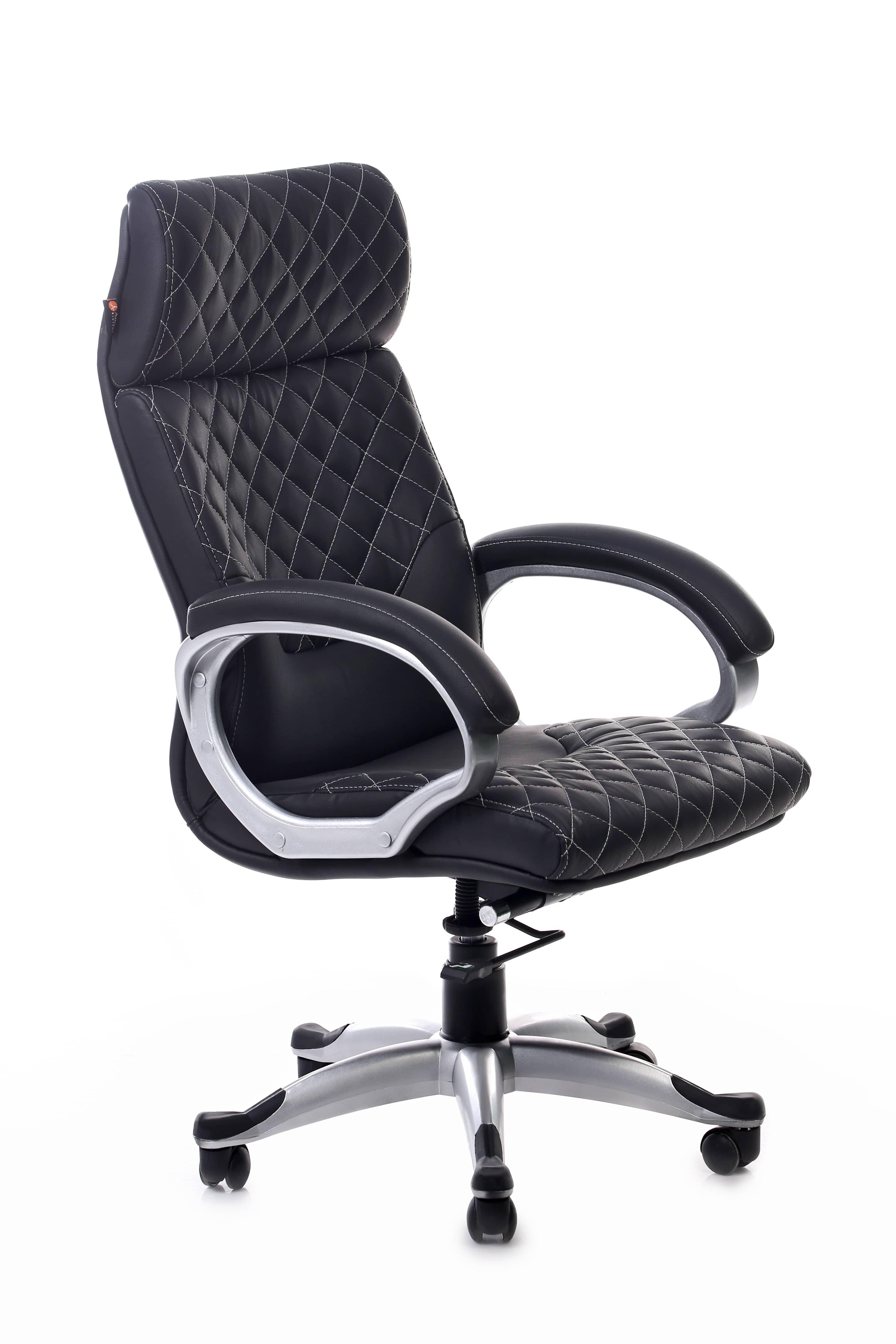 Adiko High Back Executive Revolving Office Chair in Black - Ouch Cart 