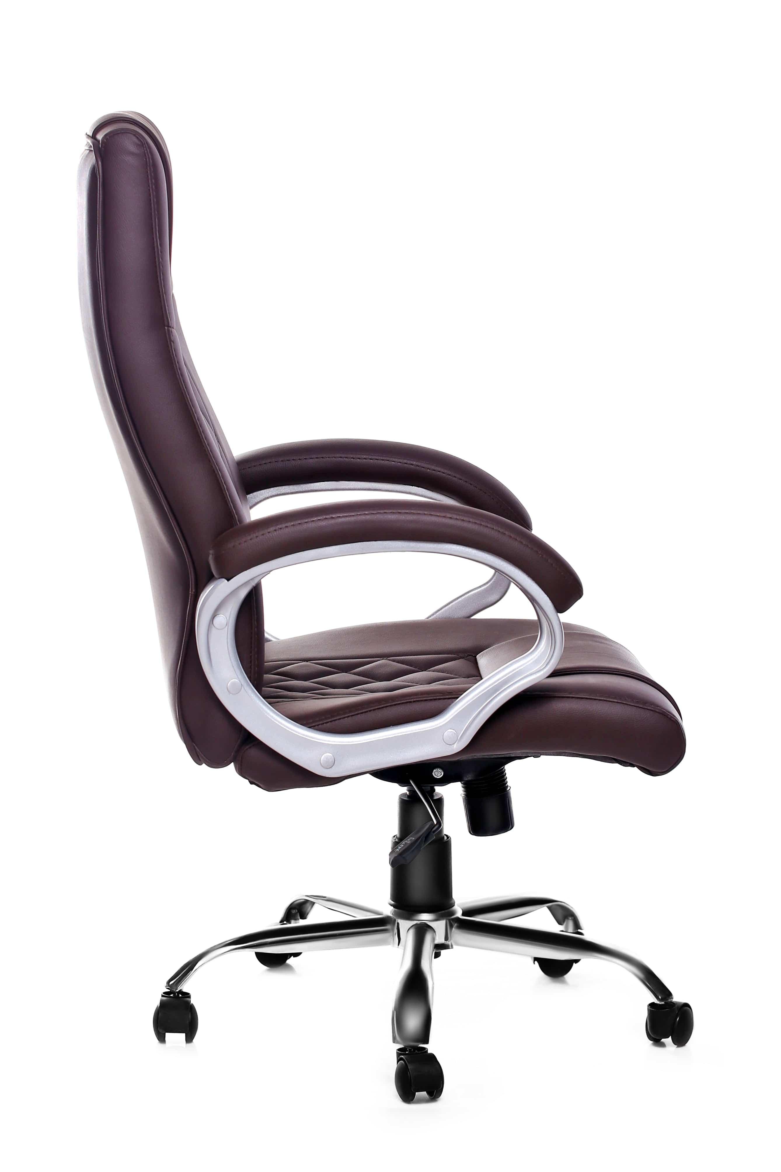 Adiko Sleek Executive Revolving Office Chair in Brown