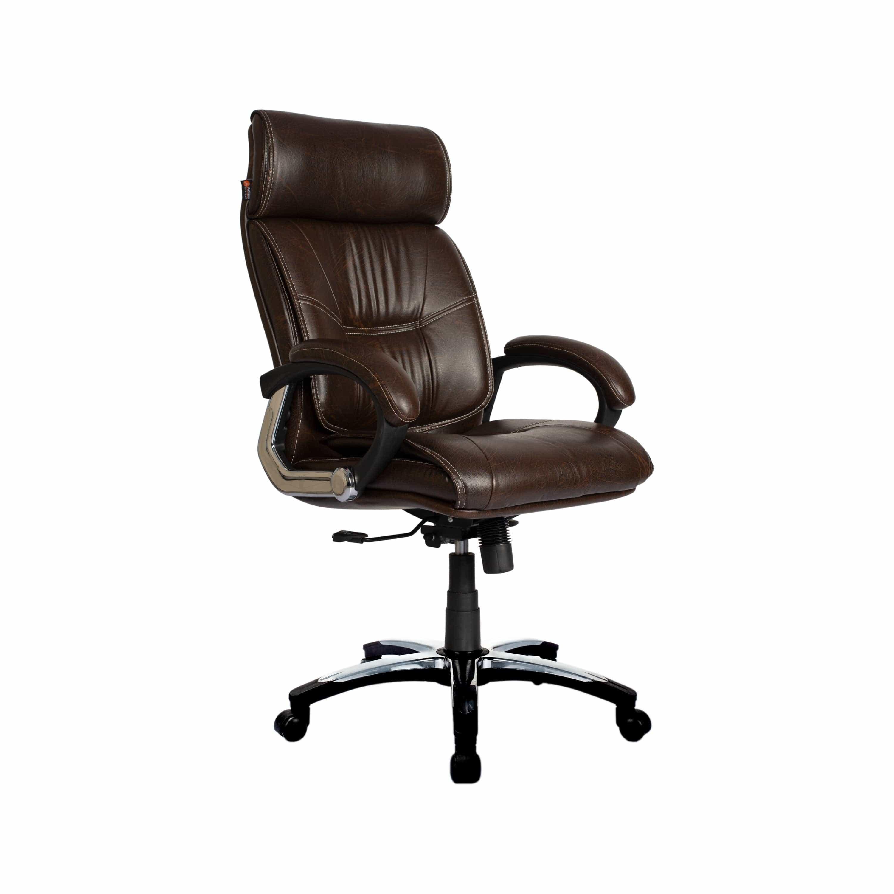 Adiko High back Executive Chair in Brown - Ouch Cart 