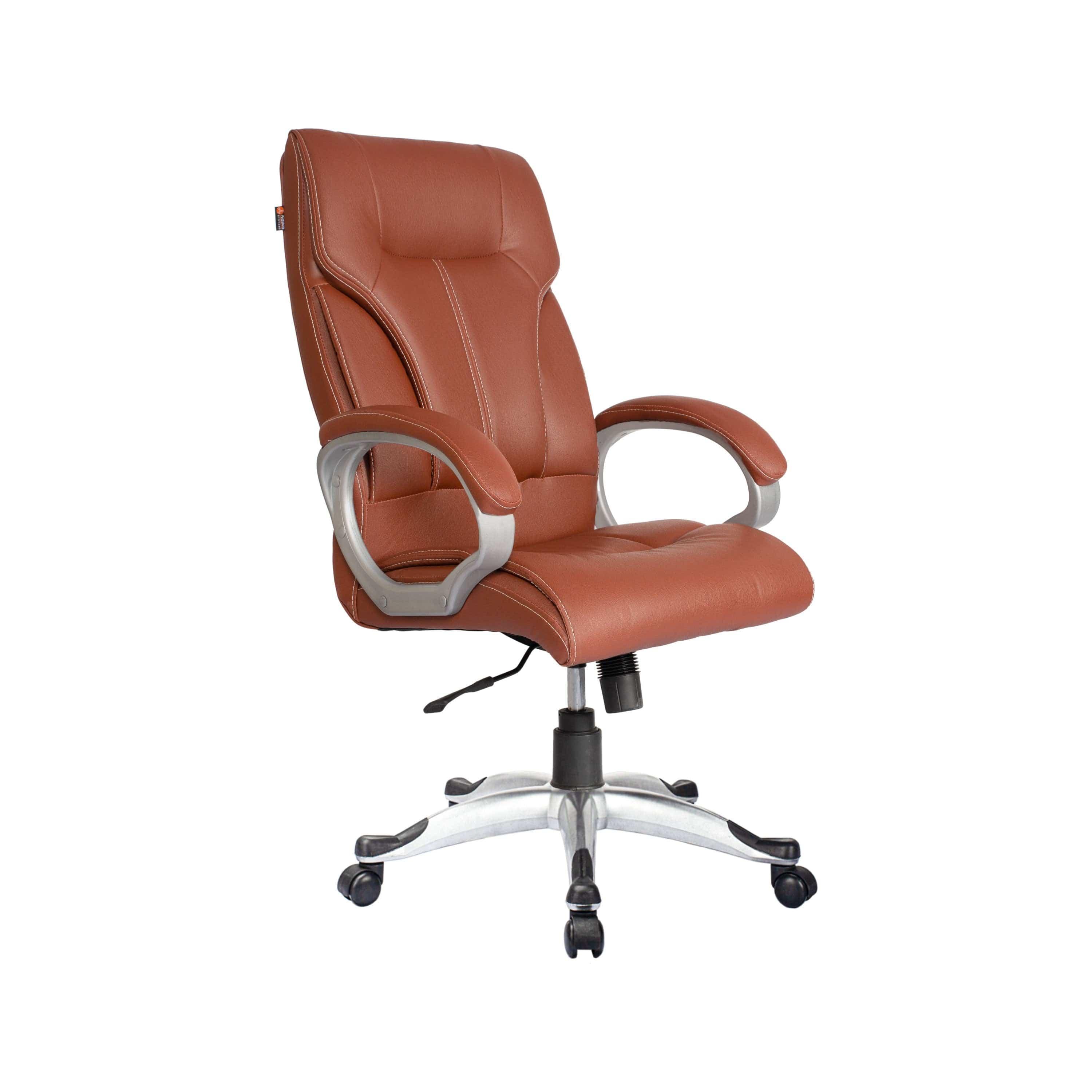 Adiko High Back Executive Revolving Office Chair in TAN - Ouch Cart 