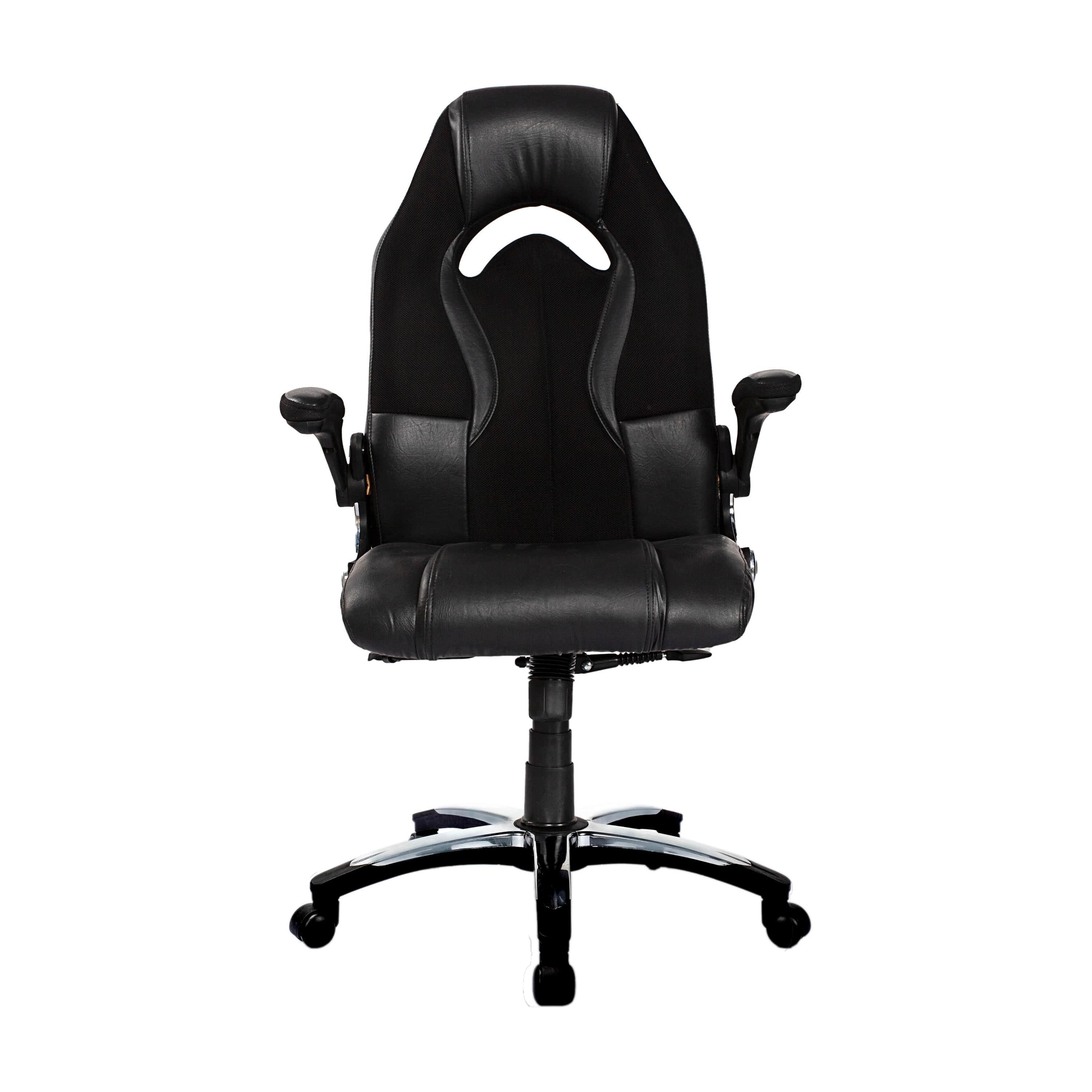 Adiko High Back Designer Gaming Chair in Black - Ouch Cart 