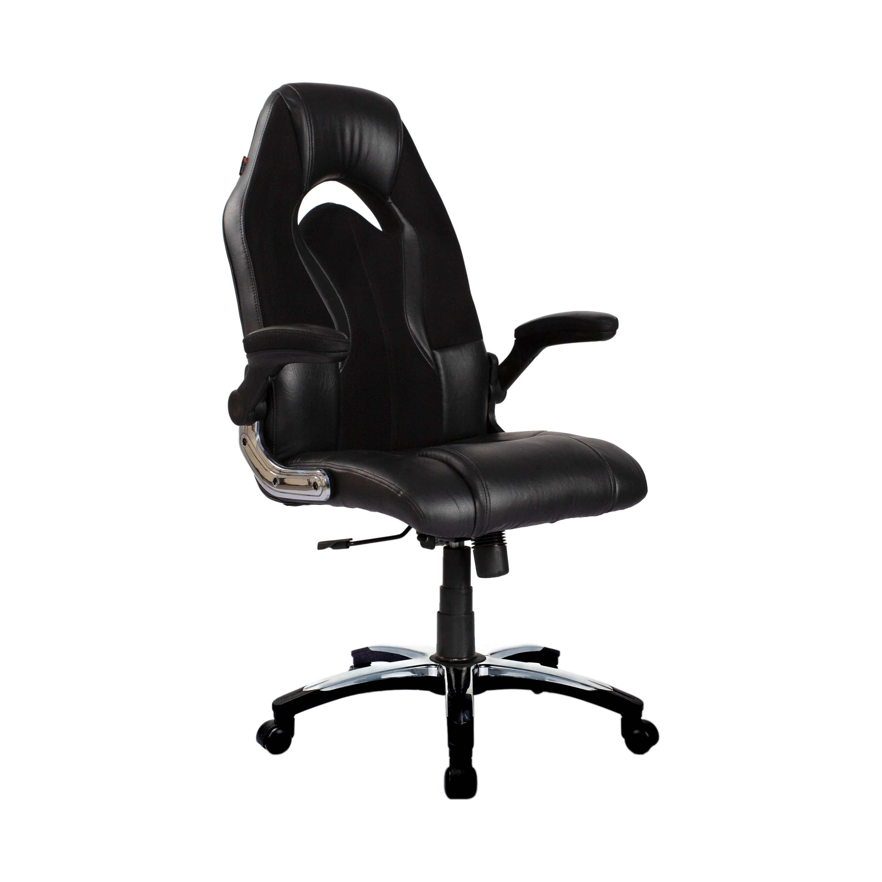 Adiko High Back Designer Gaming Chair in Black - Ouch Cart 